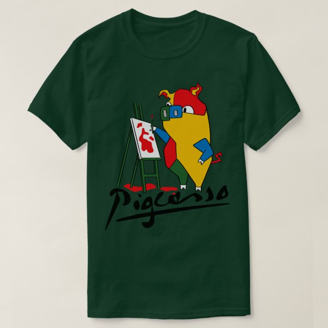 Camiseta Pigcasso por Tobe Fonseca (Frente do Design)