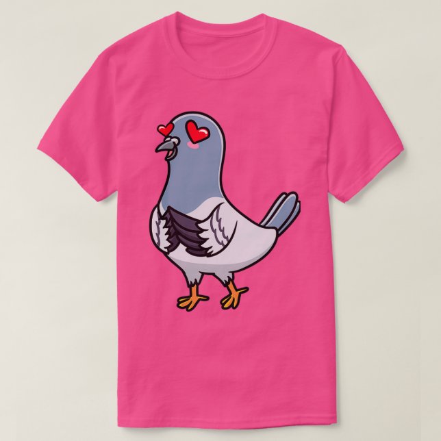 Camiseta Pigeon Bird Columbidae Emoticon Pigeon 3 (Frente do Design)