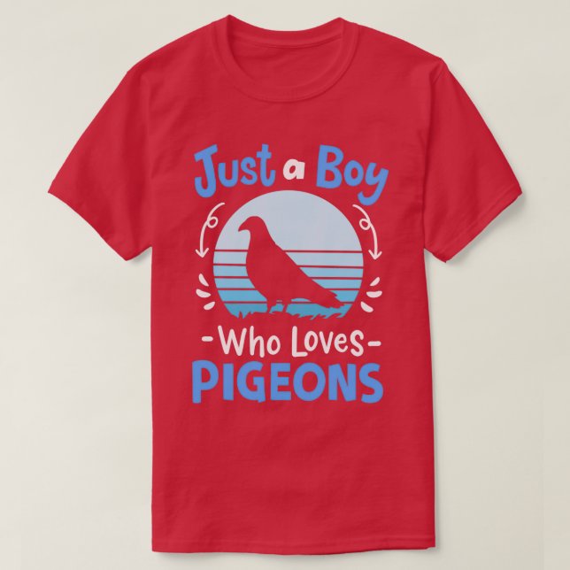 Camiseta Pigeon Bird Lover Retro (Frente do Design)