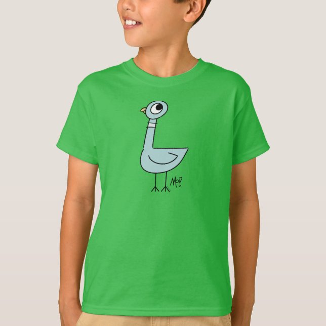Camiseta Pigeon Classic Kids Green (Frente)