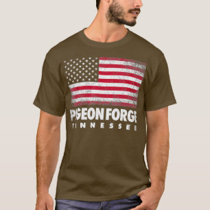 Camiseta Pigeon Forge Tennessee 4 de julho Bandeira America