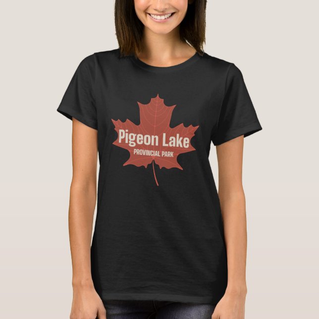 Camiseta Pigeon Lake Provincial Park Alberta Canada Canadia (Frente)