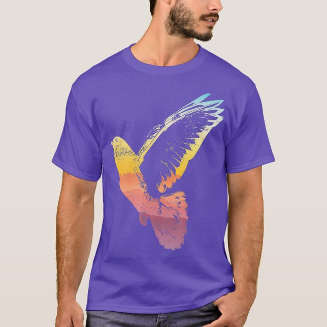 Camiseta Pigeon Legal do vetor das aves (Frente)