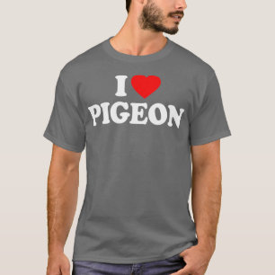 Camiseta Pigeon Love Heart Retro Funny Gift