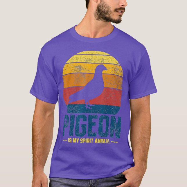 Camiseta Pigeon Retro Vintage (Frente)
