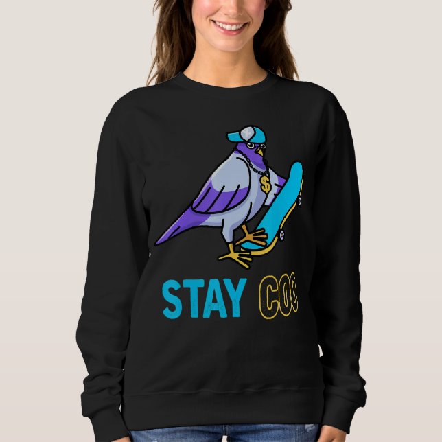 Camiseta Pigeon Skating Bird Watting (Frente)