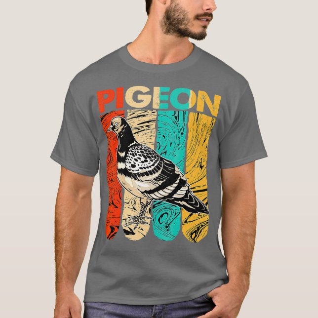 Camiseta Pigeon T Shirt Padre Vintage (Frente)