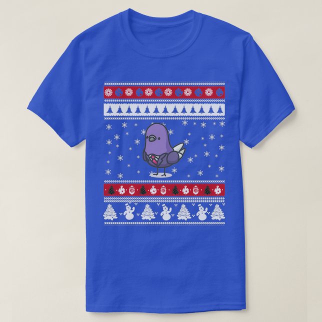 Camiseta Pigeon Ugly Christmas (Frente do Design)