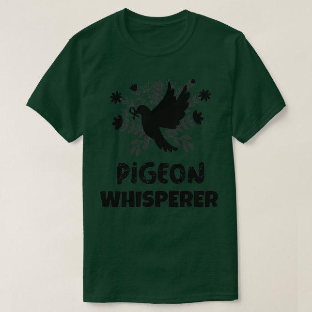 Camiseta Pigeon Whisperer Pigeon Lover Pigeon Pigeon Raça (Frente do Design)