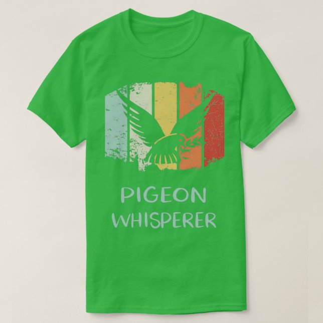 Camiseta Pigeon Whisperer Retro 4 (Frente do Design)