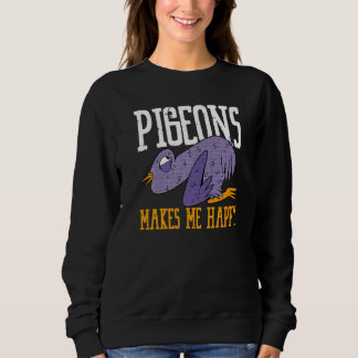Camiseta Pigeons Makes Me Happy Flying Animal Pigeon  