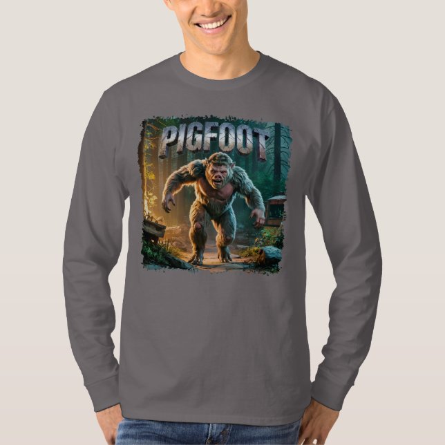 Camiseta Pigfoot Fotografia Combo Criatura Engraçada (Frente)