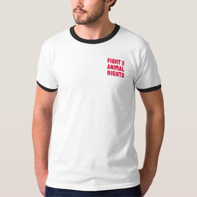 Camiseta Piggy fights for Animal Rights (Frente)