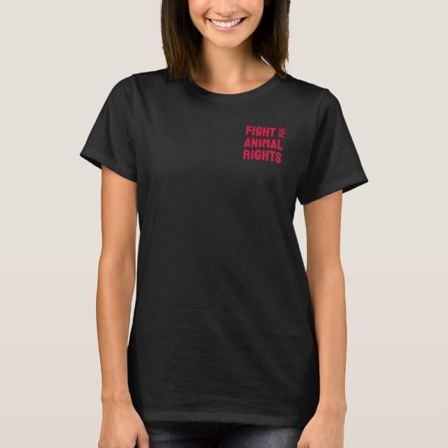 Camiseta Piggy fights for Animal Rights (Frente)