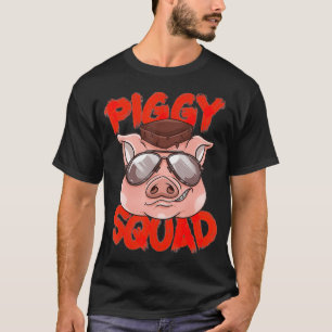 Camiseta Piggy Squad  Cute Pig Farmer Animal Lovers Funny F