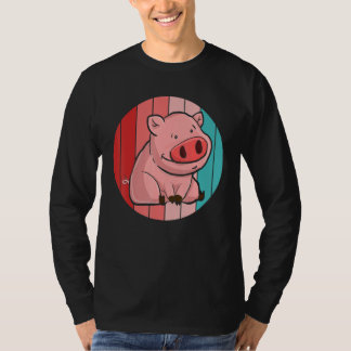Camiseta Piglet Farming Farm Animal  Farmer Retro Pig