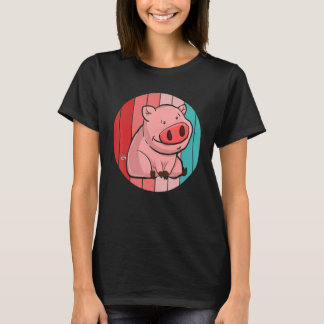 Camiseta Piglet Farming Farm Animal  Farmer Retro Pig