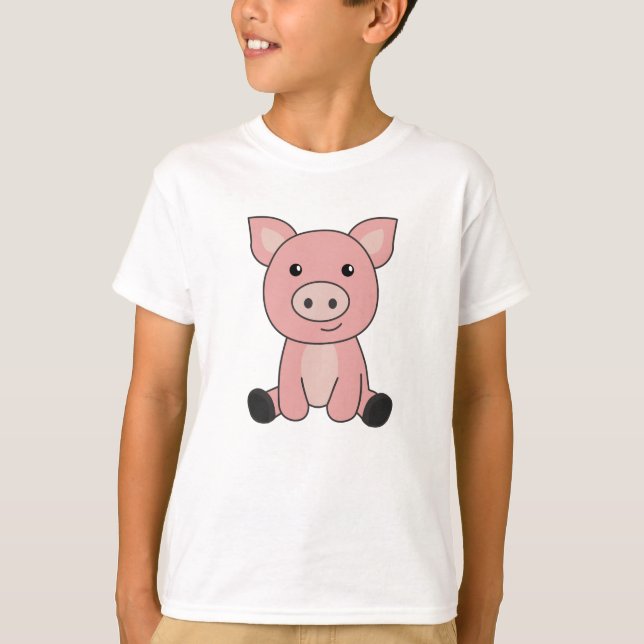 Camiseta Piglet Piglet Lama Lama (Frente)