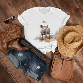 Camiseta Piglet Reproduzido, personalizado