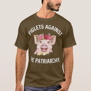 Camiseta Piglets Against The Patriarchy Feminist Pig Body P