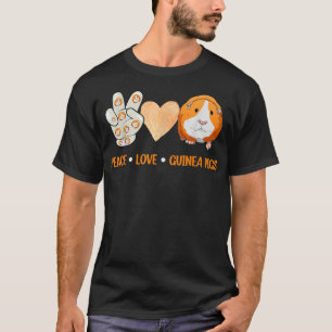 Camiseta Pigs De Paz E Guiné Presentes Para Porcos Da Guiné