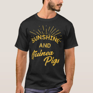 Camiseta Pigs-do-sol pintados-do-sol retro Pet Rodent Gift