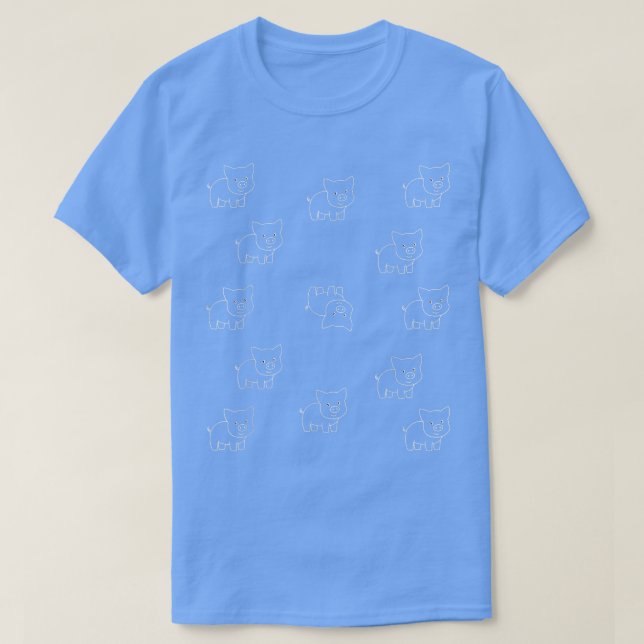 Camiseta Pigs, Pets, Funny, Jokes, Animal Illustrations  (Frente do Design)