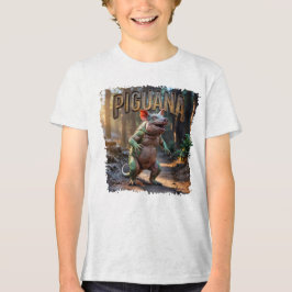 Camiseta Piguana Fotográfico – Porco Iguana Animal Assustad