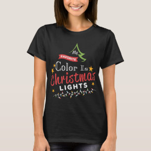 Camiseta Pijama Bonito Natal Minha Cor Favorita É Cristo