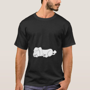 Camiseta Pijama Criança Sonolenta Poodô Leve Dormindo