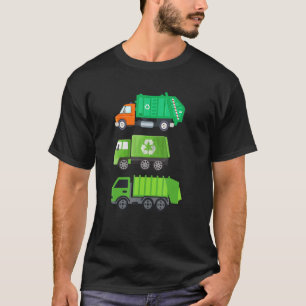 Camiseta Pijama de Caminhão de Lixo (Topo) 2t