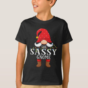 Camiseta Pijama de Natal Combinando Família com Gnome Sy