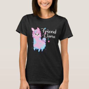 Camiseta Pijama de Natal da Família de Amigo Llama