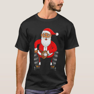 Camiseta Pijama de Natal do Papai Noel do Jogador de Beiseb