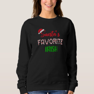 Camiseta Pijama de Natal favorito do Papai Noel Irlandês