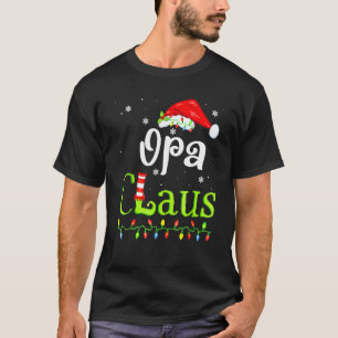 Camiseta Pijama de Natal Opa Claus Família Combinando Xmas