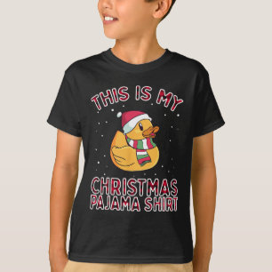 Camiseta Pijama De Natal Para Pato Familiar Este É O Meu En