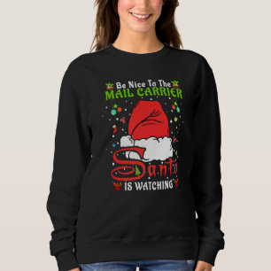 Camiseta Pijama de Natal Santa Seja Legal Com o Carregador 