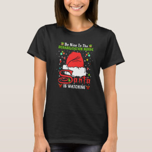 Camiseta Pijama de Natal Seja Legal com a Enfermeira de Rea