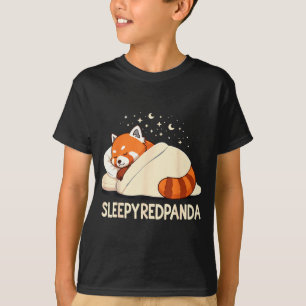 Camiseta Pijama do Panda Vermelho
