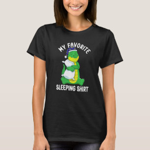 Camiseta Pijama Fofo para Mulheres Dormir Jacaré Noturno