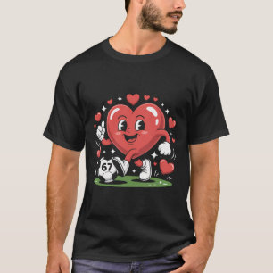 Camiseta Pijama Funny Soccer Heart 67 Meme Dia dos Namorado