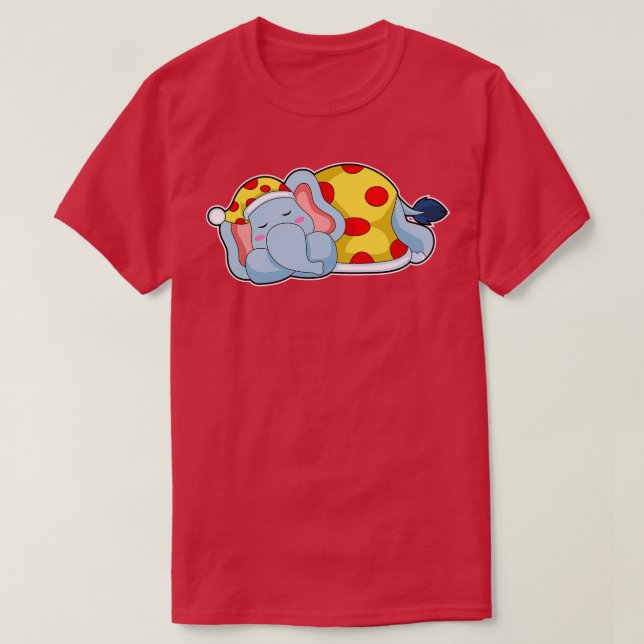 Camiseta Pijamas com Sono de Elefante (Frente do Design)