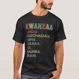 Camiseta Pijamas da Família Kwanzaa, na América do Natal