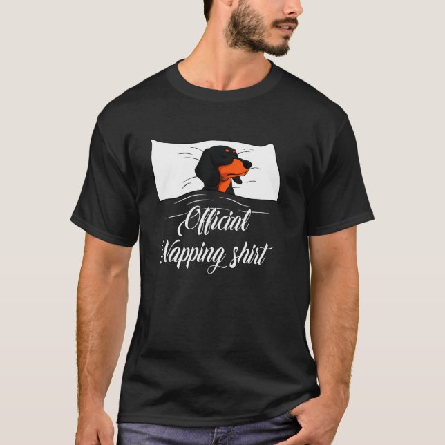 Camiseta Pijamas de Dachshund (Frente)
