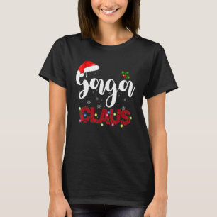 Camiseta Pijamas De Natal Da Família Combinando Gaga Claus