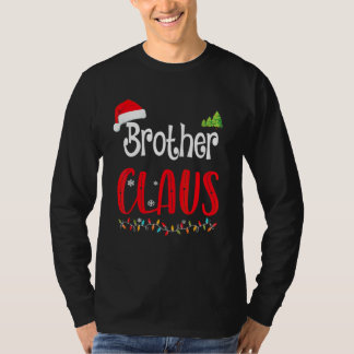 Camiseta Pijamas de Natal da Família Combinando Irmão Claus