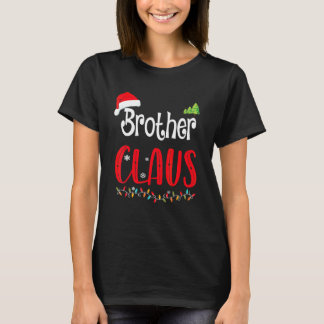 Camiseta Pijamas de Natal da Família Combinando Irmão Claus