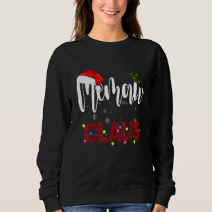 Camiseta Pijamas de Natal da Família Combinando Memaw Claus