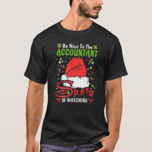 Camiseta Pijamas de Natal Santa Seja Simpático Com o Contad